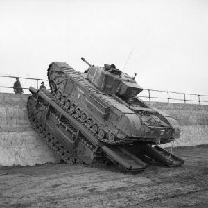 Chirchill Tank and Churchill Ark, 1944