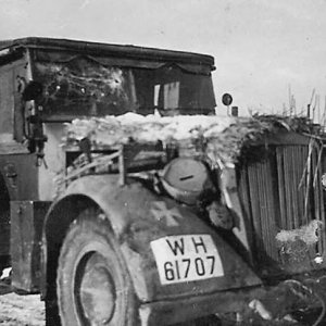 Horch 901 in winter