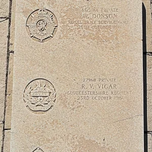 William DONSON,  Reginald Victor VIGAR,  George RICHARDSON