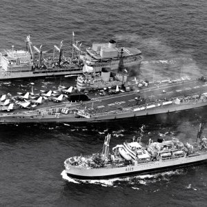 HMS Victorious , RFA Tidespring, Fort Duquesne 1966