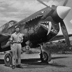 The Flying Tigers and P-40 Warhawk in Kunming Air Base, 1944