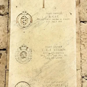 Samuel GEE.  Cecil Claude Frederick STADEN.  Stewart Charles EVERRETT