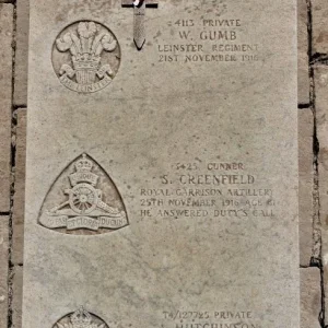 William GUMB.  Stanley GREENFIELD.  Arthur HUTCHINSON.