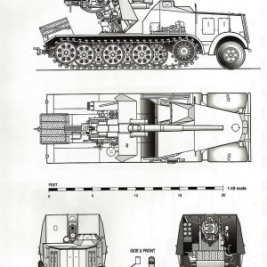 88mm FlaK18 and Zugkraftwagen 12t (Sd.Kfz.8) DB9