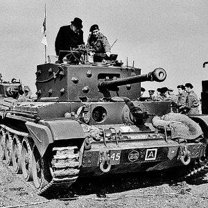 Cromwell MK IV Tank & Winston Churchill