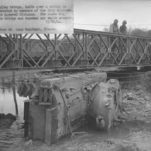 Knocked Out Sherman Tank 1944