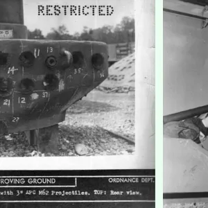 Sherman Tank Armour Testing On Turret