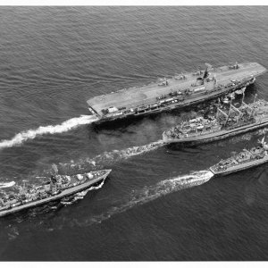Three ship refuelling far east 1965 (View 2)