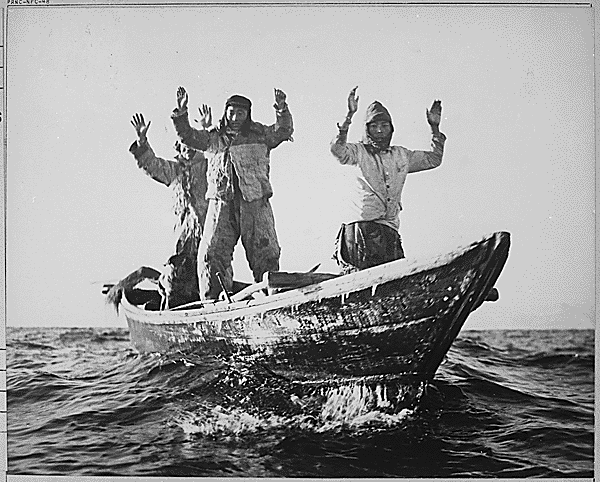 1951 May 10, Three Korean Communists In A Fishing Boat