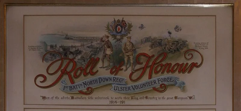 1st North Down Regt, U.V.F Roll of Honour