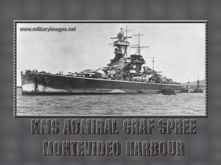 3rdReich_KMS_Battleship_Admiral_Graf_Spee_Seitenansicht_Backbord_in_Montevi
