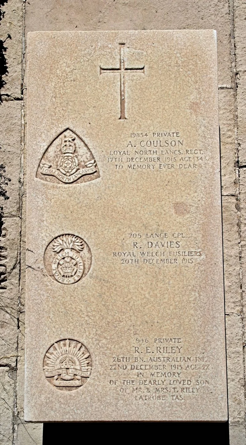 Albert COULSON, Robert DAVIES, Robert Edward RILEY