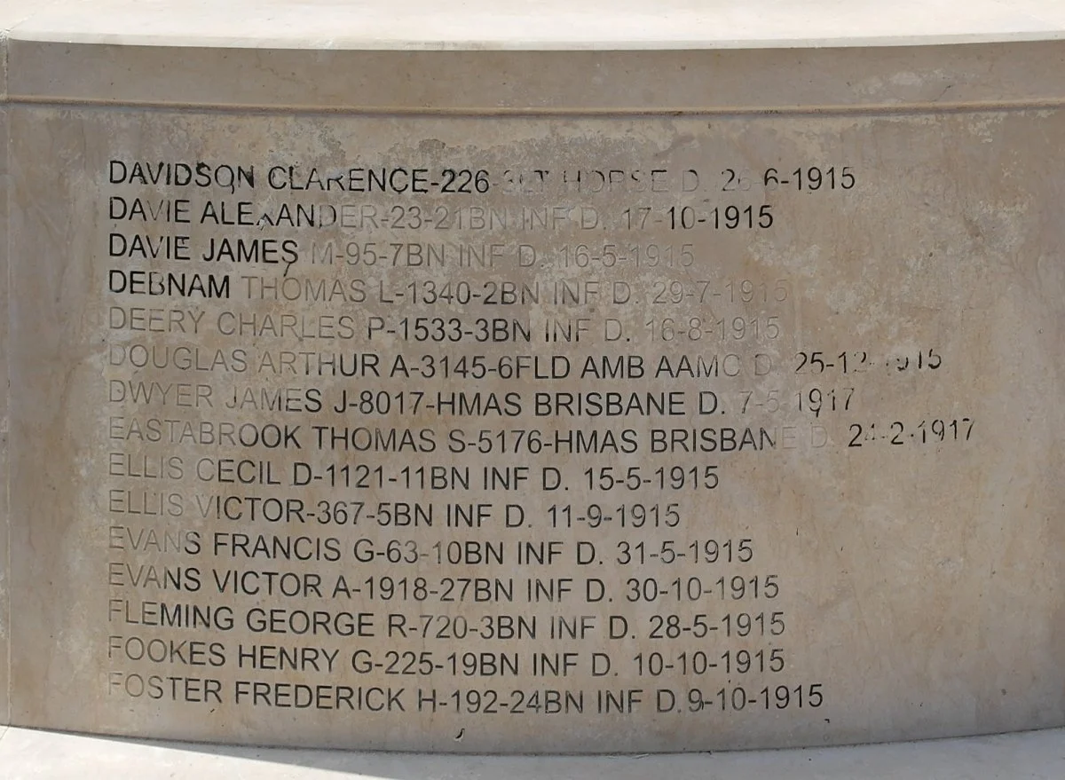 Anzac Memorial at the Argotti Botanical Gardens in Floriana