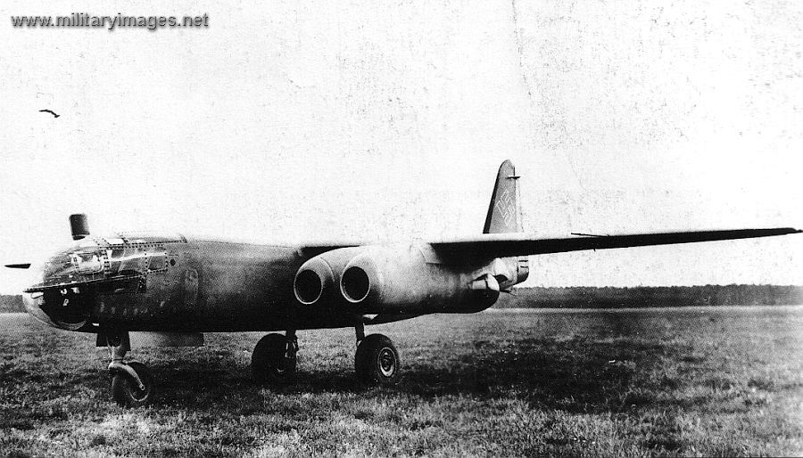 Arado 234 V13 abandoned at a German airfield Apr 1945