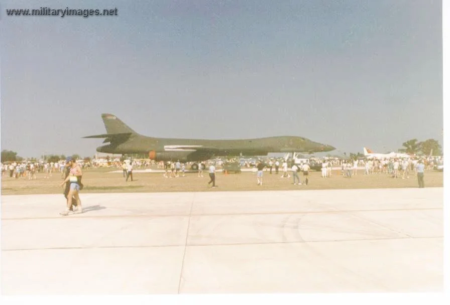 B-1B Lancer and escort