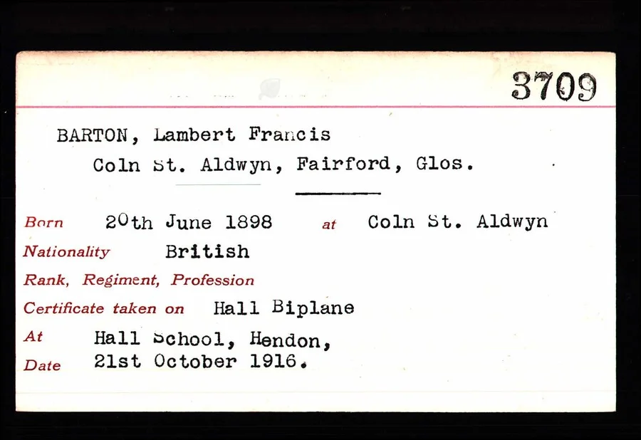 Barton, Lambert Francis