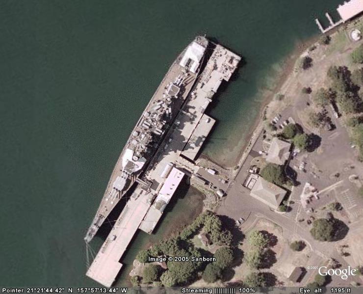 Battleship in Pearl Harbour
