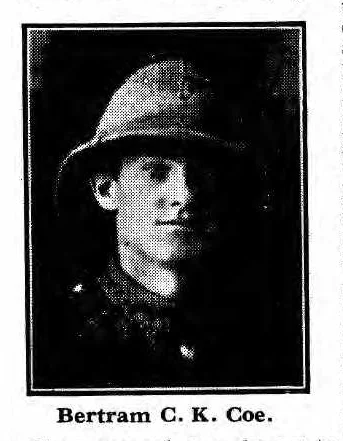Bertram Charles Kingston COE.