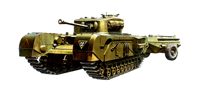 British Churchill Tank WW2