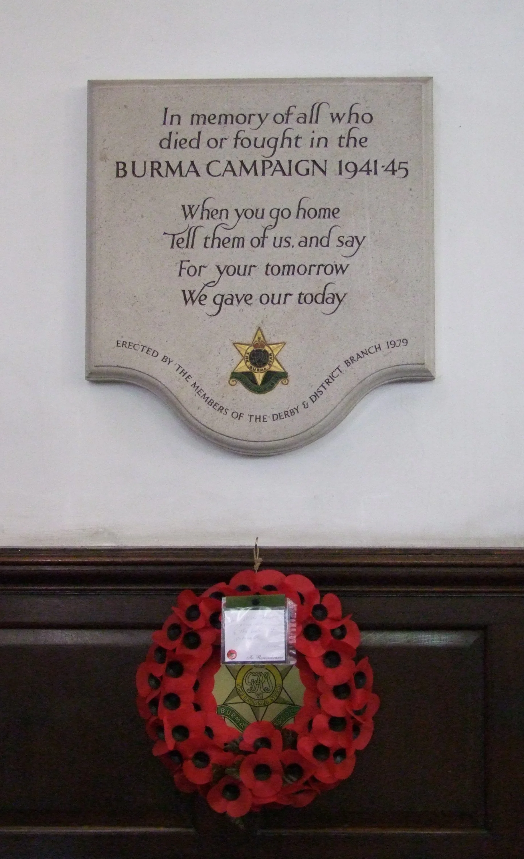 Burma Campaign Memorial To The Sherwood Foresters