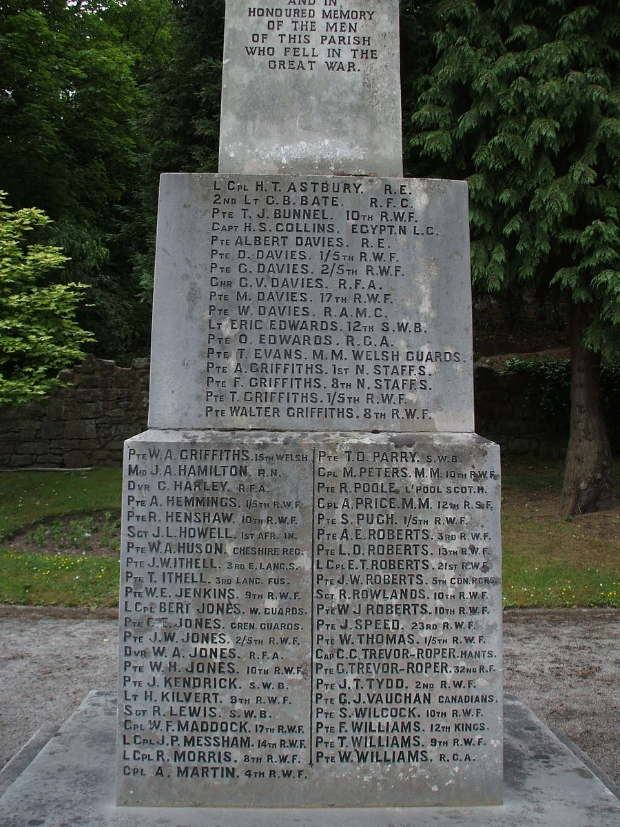 Caergwrle War Memorial Flintshire