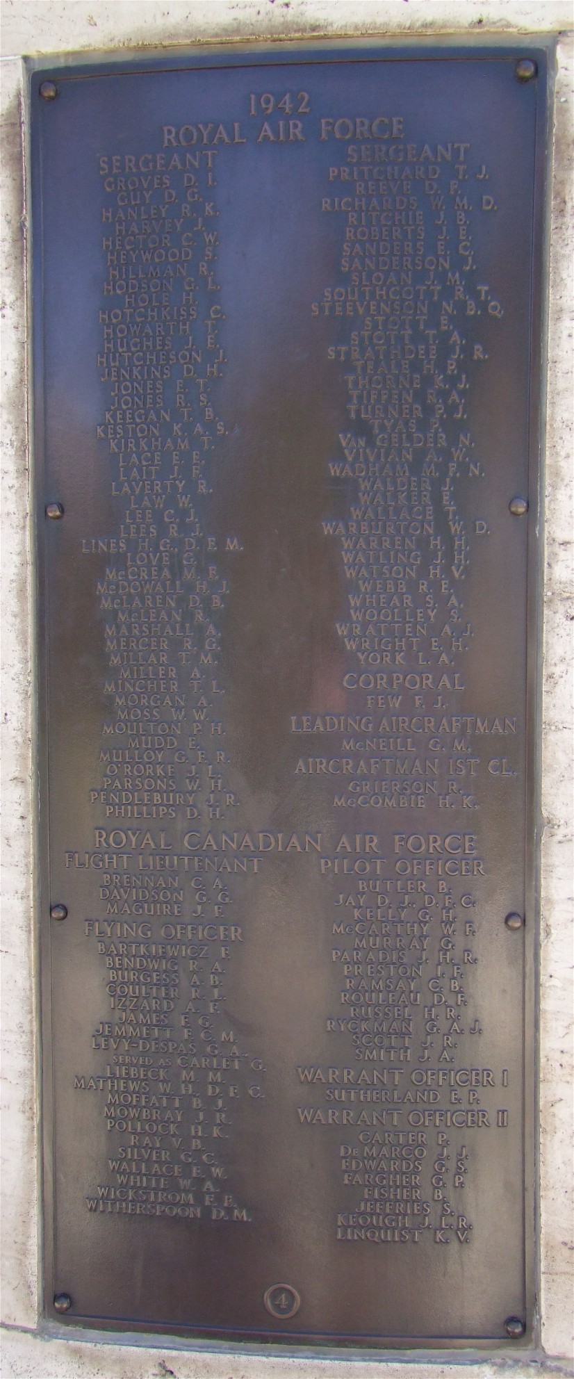 Commonwealth Airmen War Memorial, Floriana, Malta