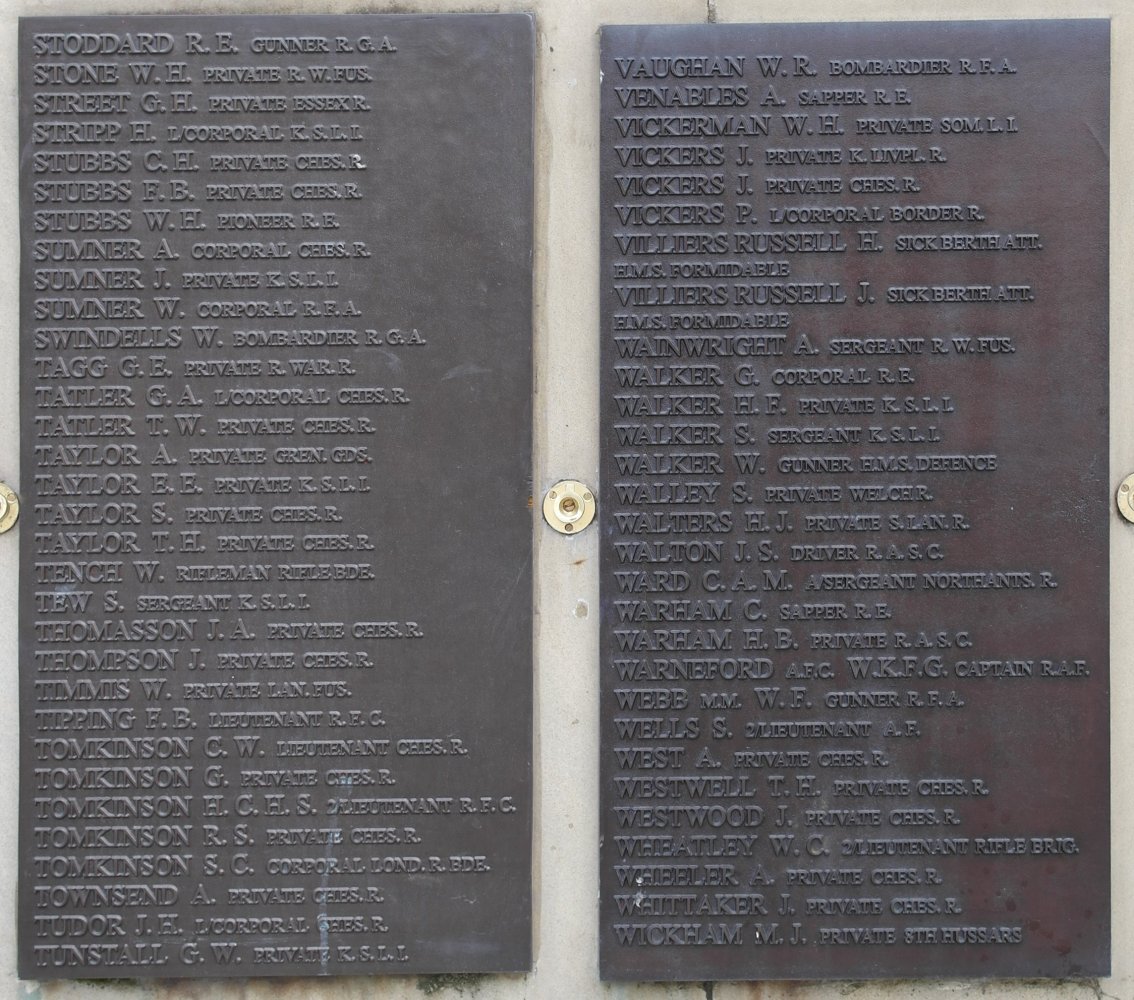 Crewe War Memorial, Cheshire
