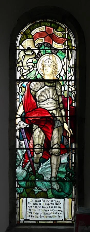 CROPTON St GREGORY MEMORIAL WINDOW