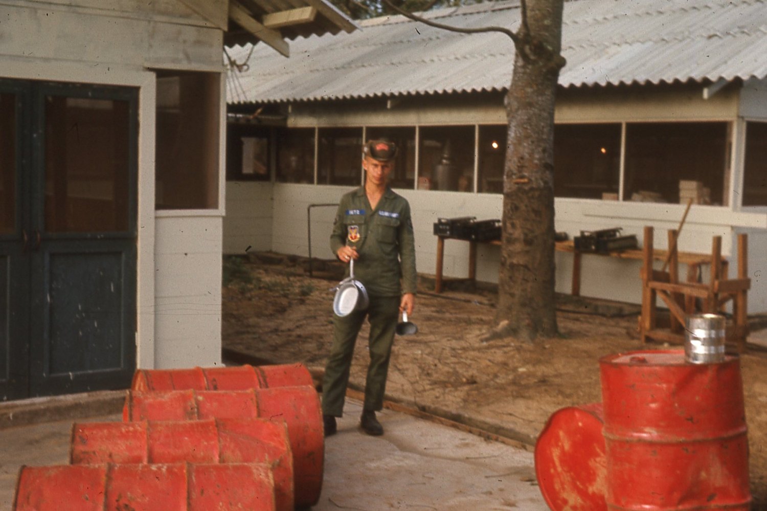 Da Nang AFB Chow Hall 1966 Viet Nam