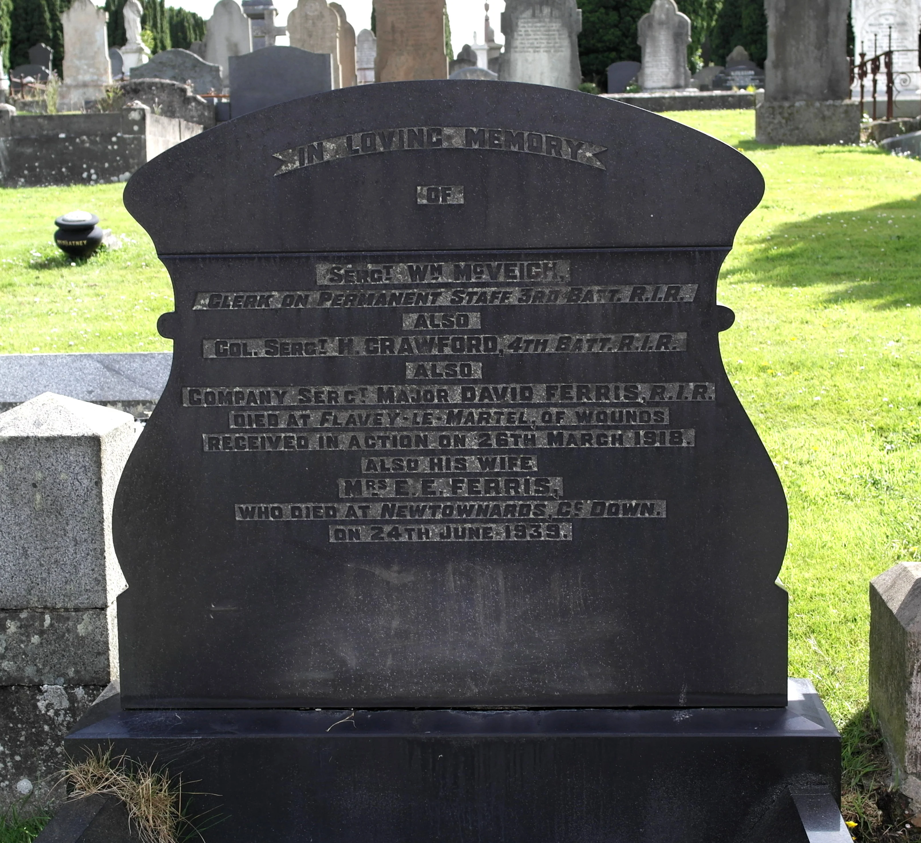 David FERRIS William  McVEIGH  Henry CRAWFORD