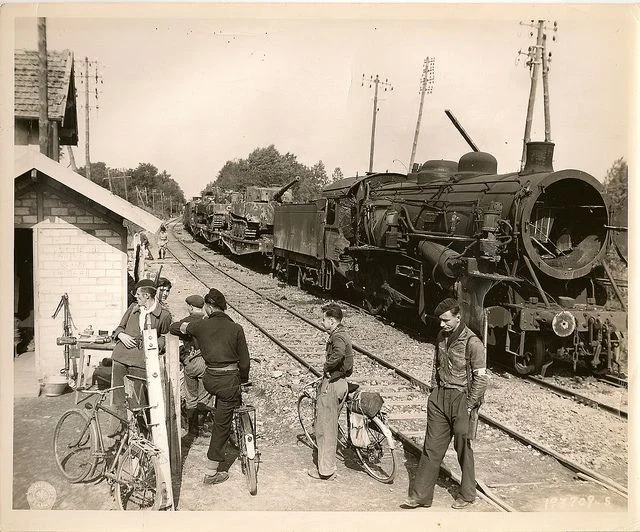 Destroyed trains