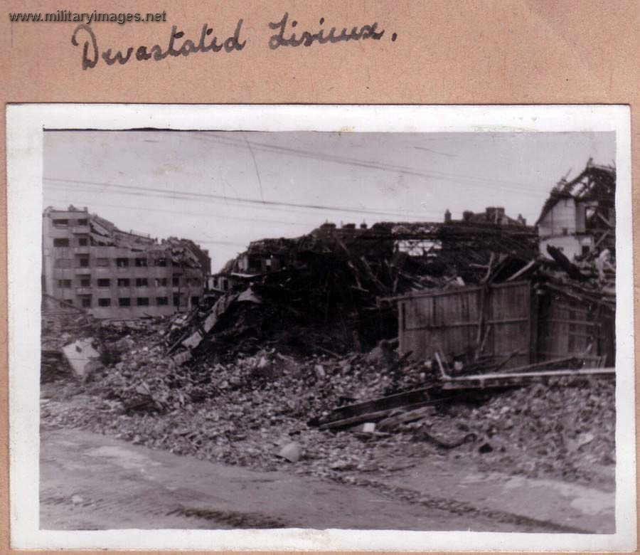 Devastation at Lisieux WW2