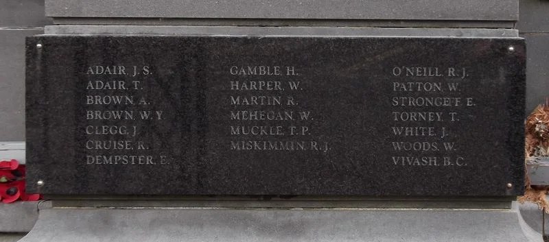 Donaghadee War Memorial, County Down.
