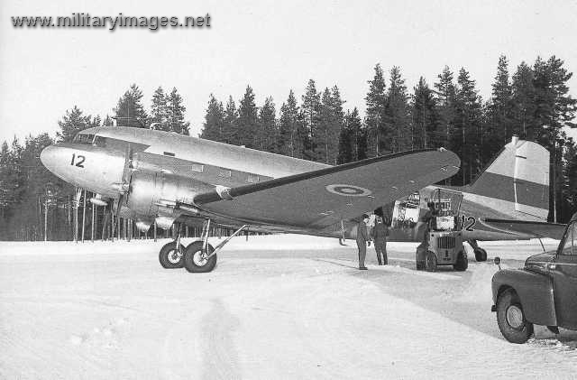 Douglas C-47A at Utti in winter 1971-72