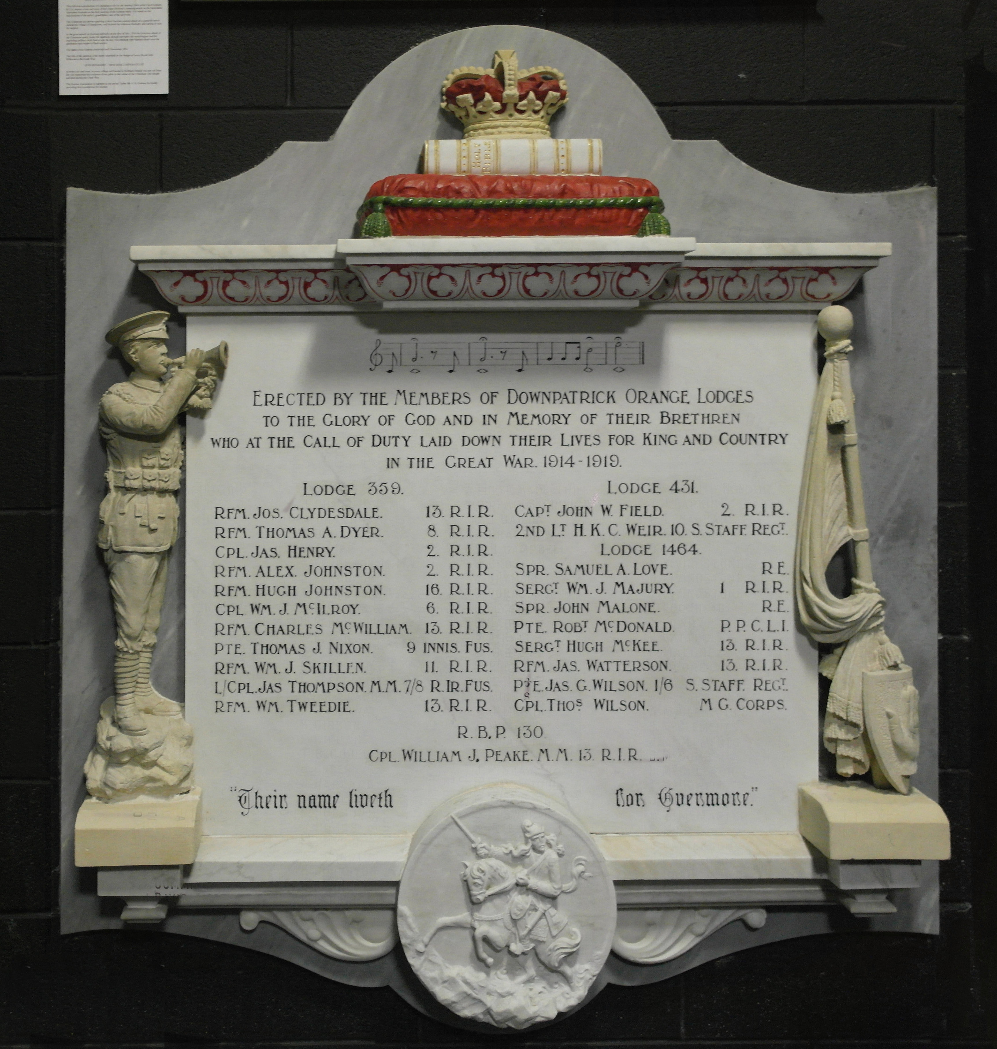 Downpatrick Orange Lodge War Memorial