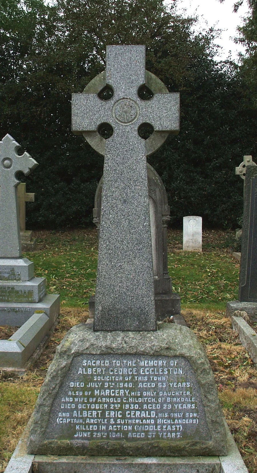 ECCLESTON, Albert Eric Gerald