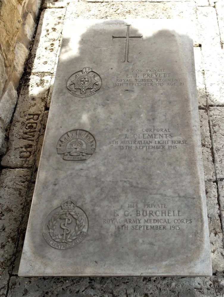 Edward James PREVETT.   Joseph CLEMENTS.   Frederick George BURCHELL.
