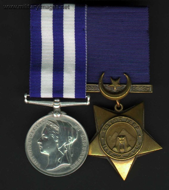 Egypt Medal and Khedive Star, Signlaman J. Theobald