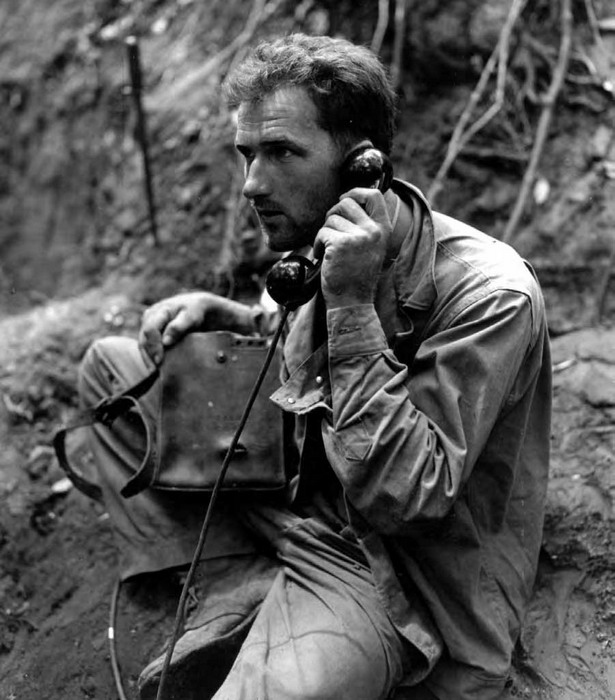 Field-telephone-on-Guadalcanal