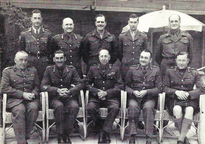 First Canadian Army generals in Hilversum, Netherlands, May 20 1945