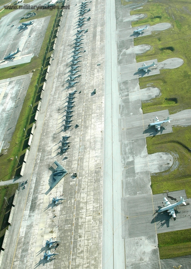 Flightline at Andersen Air Force Base, Guam