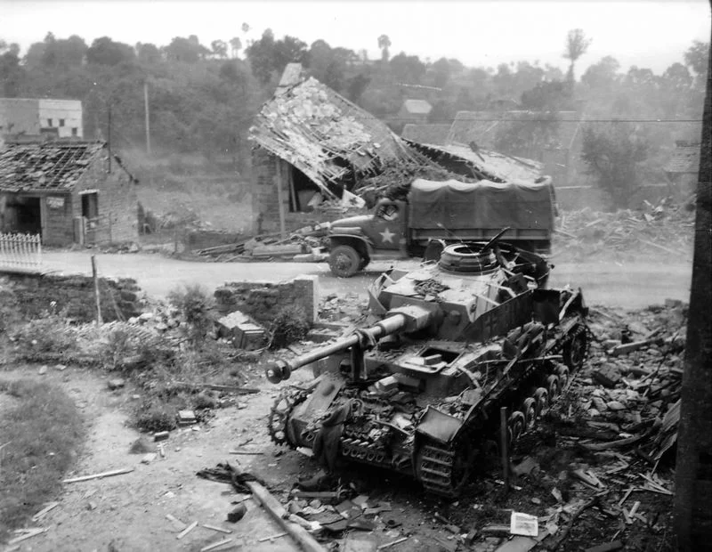 German Panzer destroyed WW2