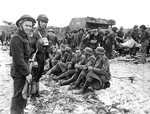 German POW's on Juno Beach Normandy