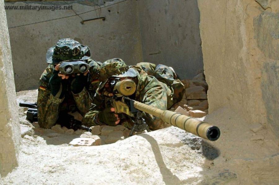 German sniper team in Afghanistan
