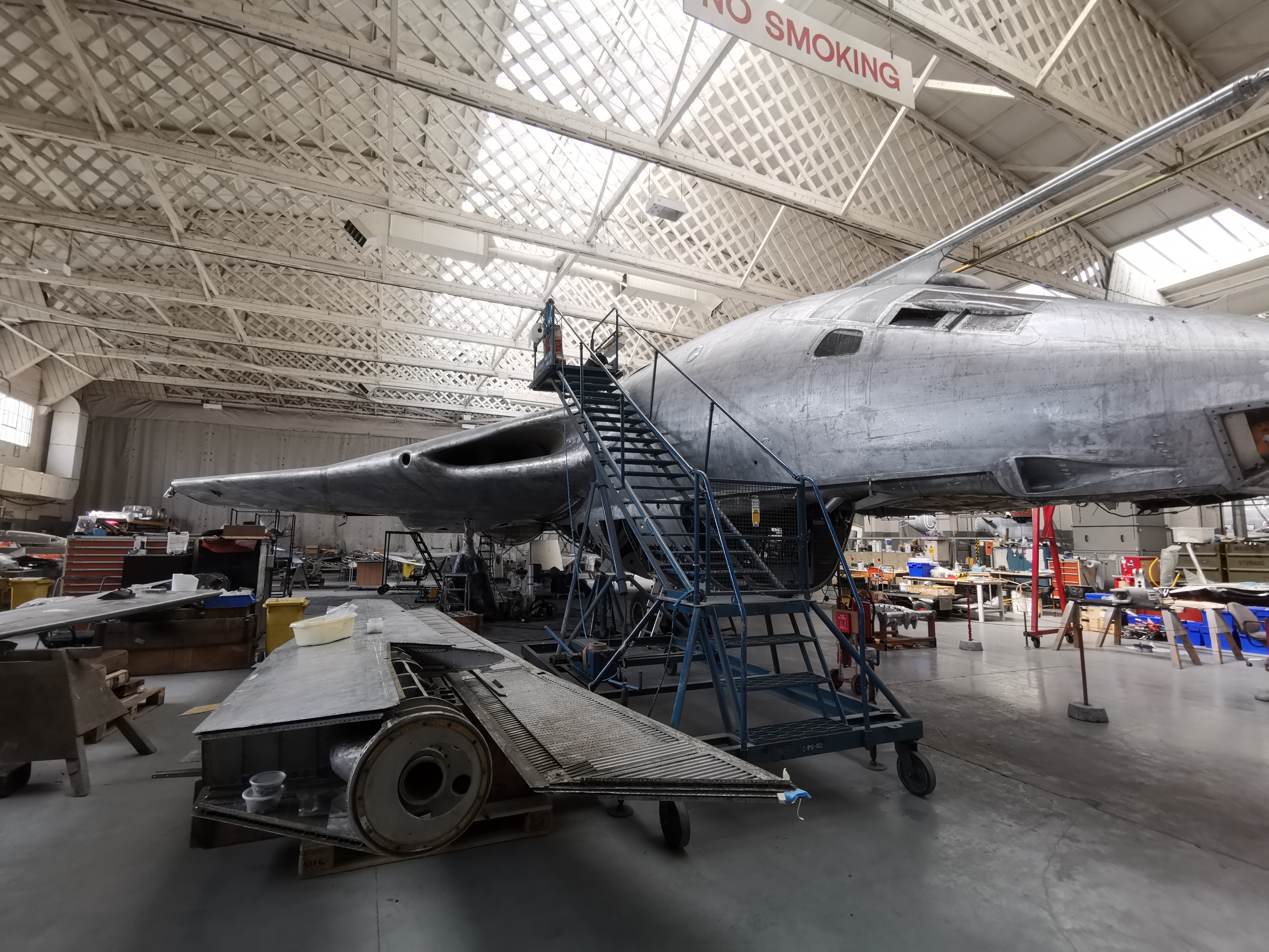 Handley Page Victor B.1 S/N XH648 undergoing restoration at Imperial War Museum Duxford, UK