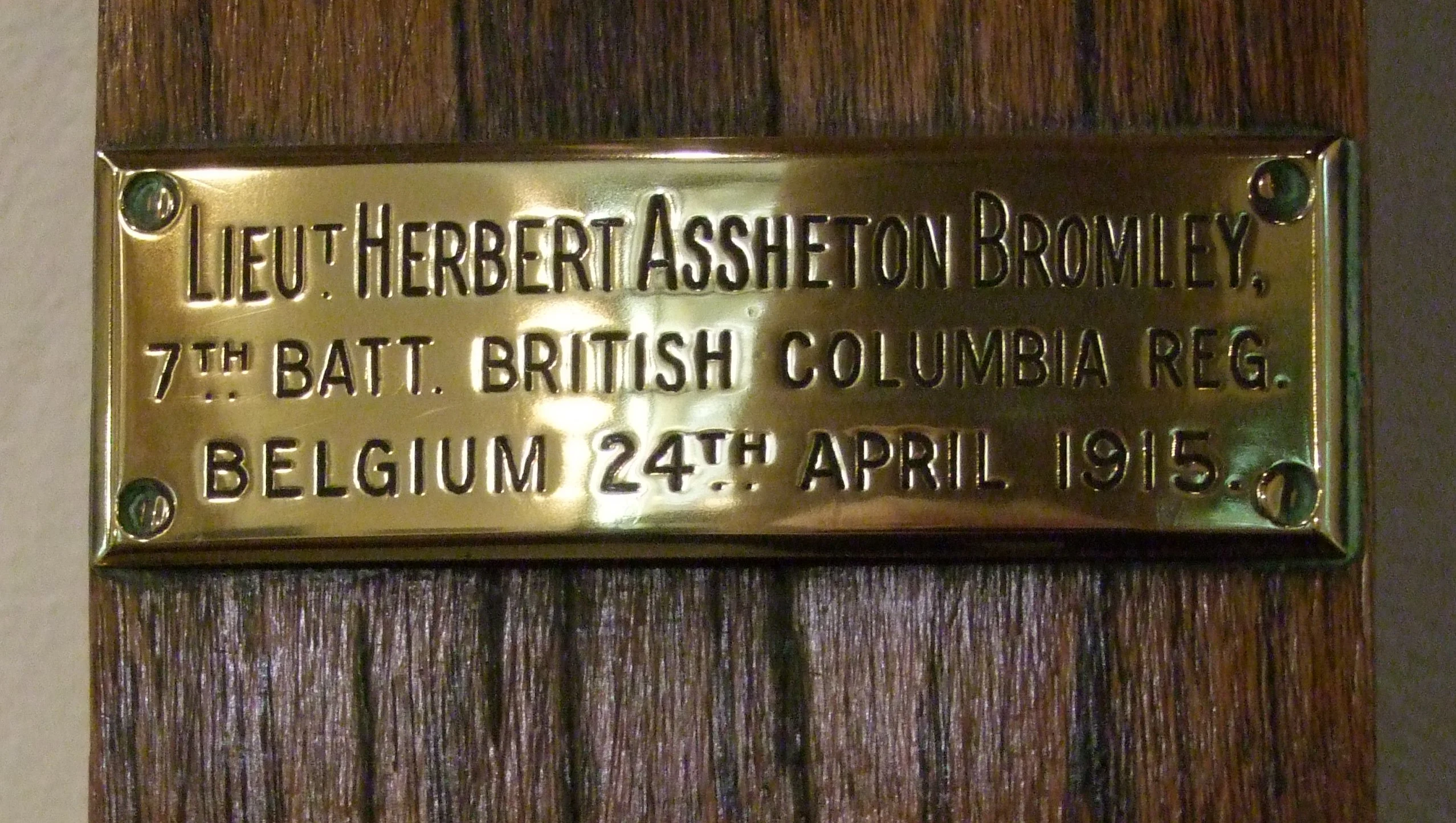 Herbert Assheton BROMLEY