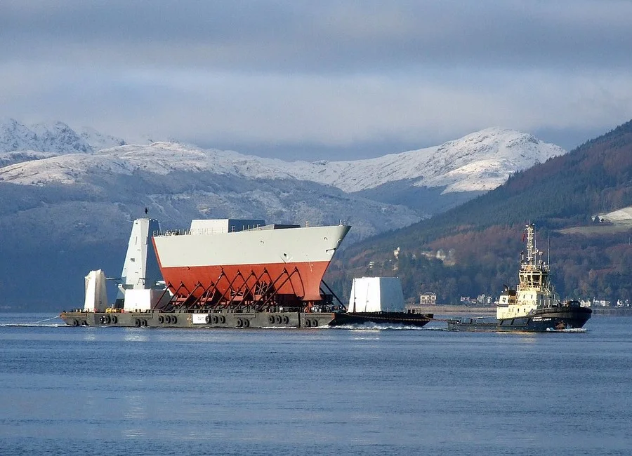 HMS Duncan bow section