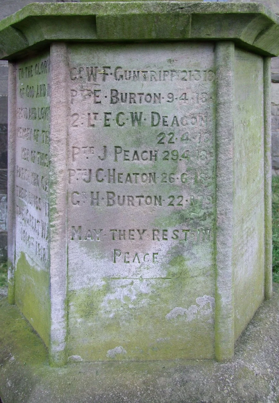 Hollington War Memorial, Staffordshire