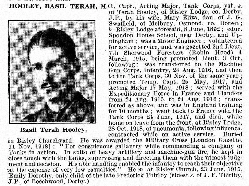 HOOLEY, Basil Terah.  M.C.