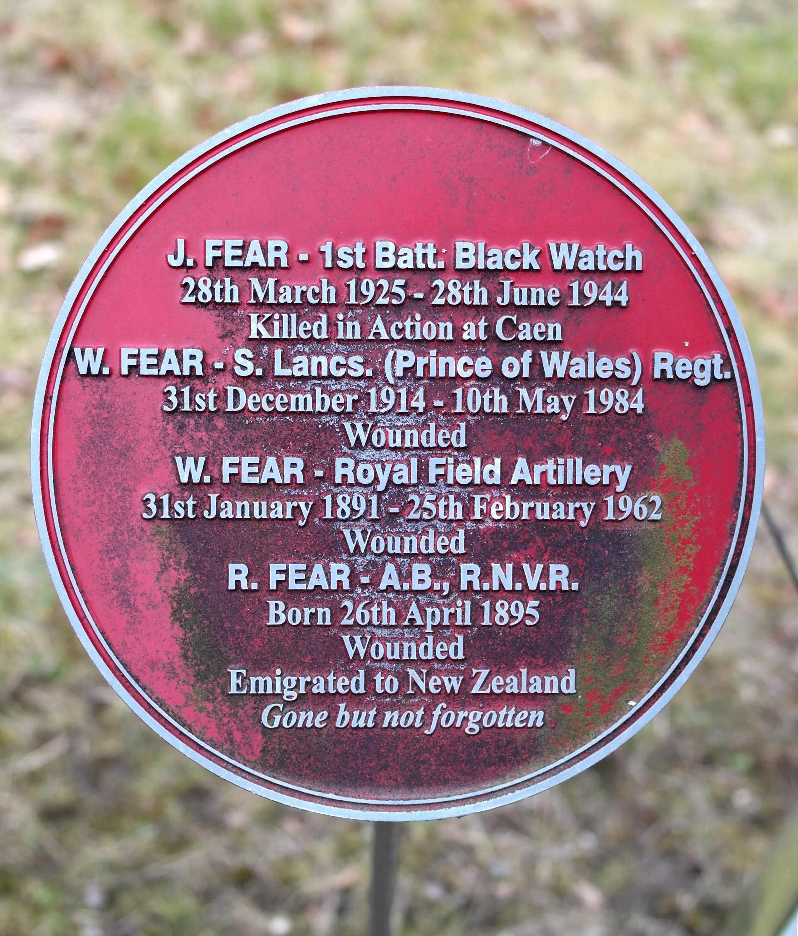 James Robert FEAR. William Michael FEAR. William  FEAR. Robert FEAR.